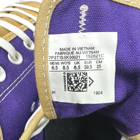 Converse x Chuck Taylor All Star U of Washington Low Top Shoes - Sz 8.5W / 6.5M - Picture 6 of 9